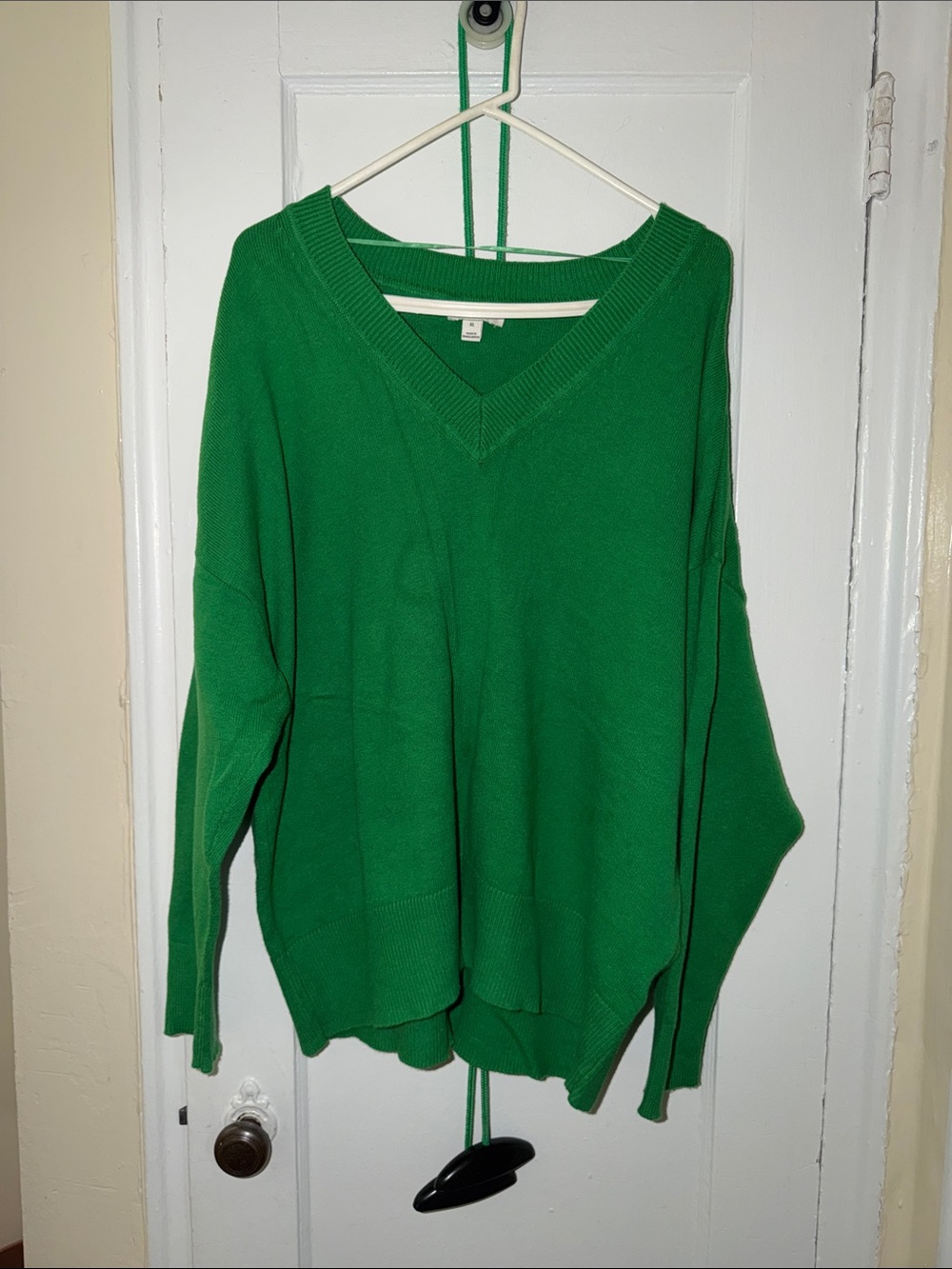 Women's Emerald V-Neck Sweater - Relaxed Knit